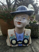 Hops ceramics - Hungarian art deco bust (damaged)