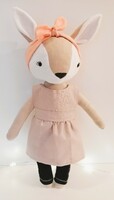 Deer girl - handicraft, toy figure, textile figure