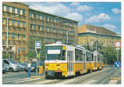 Tatras tsc5 twin-carriage tram - top-card postcard