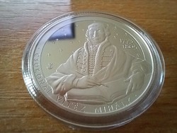 Silver medal for the 250th anniversary of the birth of Mihály the Brave from Csokona