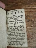 Antik Biblia, kis méretű, bőr tokkal, 1747-es Német nyelvű, ép kötés, szép állapot, most LEÁRAZVA!!!