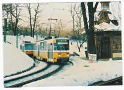Tatras tsc5 twin-carriage tram - top-card postcard