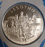 0.925 Silver (ag) commemorative medal leshoto, proof, pp g/