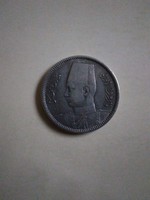 1937. Ezüst.Egyiptom 2 qorus. 2,8 g.