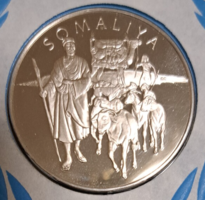 0.925 Silver (ag) commemorative medal Somalia proof, pp g/