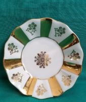 Czech gilded white porcelain bowl, small offering, marked