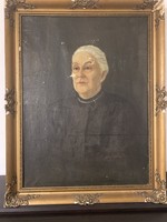 Unknown painter: portrait (signed)