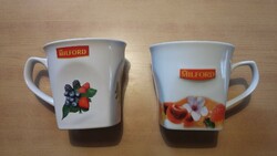Two used different Milford porcelain tea mugs