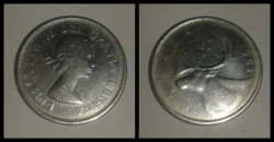 Canada silver 25 cents, 1961