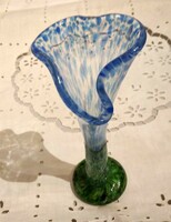 Very rare: Croatian marton: special shape, light blue vase - flawless, marked!