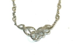 Marquise necklace with stone earrings (81)