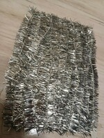 Old Christmas tree decoration - silver garland