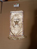 Tokaji Wine turst ! 14x29 cm kétoldalas Zászló !