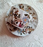 Zsolnay faience tea cup with family seal
