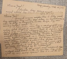 1942. Sokhegyi Mária Nagysurány tábori levél, levelek 2 db