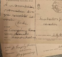 1942 Nagysurány dr. Czagány Ferenc orvos levél a frontra 2 db