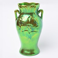 Zsolnay vase with eosin glaze