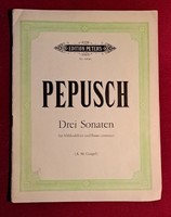 Johann Christoph Pepusch kotta Leipzig kiadás ,ritka!