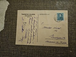 1935 letterhead postcard from Szekszárd