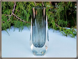 Italian handmade murano sommerso glass vase