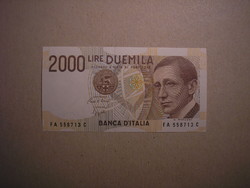 Olaszország-2000 Lira 1990 UNC