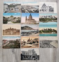 13 old postcards in one!