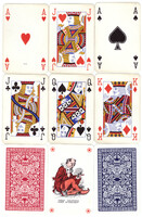 10. Francia kártya dupla pakli 104 + 6 joker Nemzetközi kártyakép Piatnik 1989 használt, hibátlan