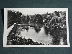 Detail of postcard, miskolcta shelf, spa, cave, boating lake
