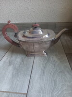 Érdekes régi ezüstözött teáskanna ()16,5x29,5x12,5 cm