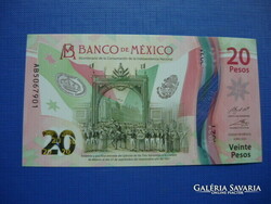 Mexico 20 pesos 2021 independence 200th Anniversary! Polymer! Rare memory paper money! Unc!