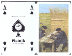 13B. French card 52 + 3 joker international card picture piatnik around 2000 new, unopened