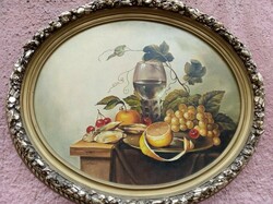 The work of painter Endre Hegedűs, fruit still life.