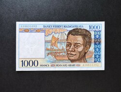 Madagaszkár 1000 Francs / Frank 1994, UNC,
