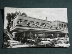 Postcard, cszillaghegy danube kiosk restaurant restaurant terrace detail, view