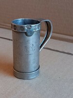 Old antique small 5cl measuring cup half antique lathe