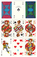 17. French card double deck 104 + 6 jokers Berlin card image f.X.Schmid around 1975 hardly used