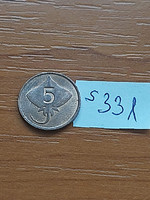 Iceland 5 aurar 1981 bronze, ray s331