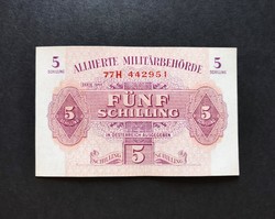 Ausztria 5 Schilling 1944, EF+