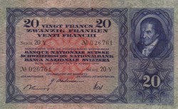 20 Francs 1946 Switzerland