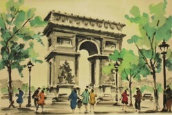 Maurice legendre (1928-): Paris - triumphal arch