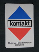 Kártyanaptár, Németország, NDK Kontakt kereskedés , 1971,   (5)