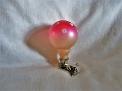 Old glass Christmas tree decoration - airship! (Pinch)