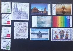 12 db különböző német  bélyeg