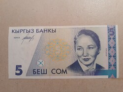 Kirgizisztán-5 Szom 1994 aUNC