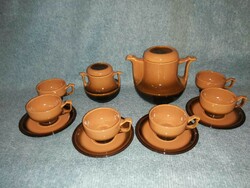 Retro brown ceramic coffee set (18k)