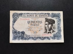 Spanyolország 500 Pesetas 1971, F+