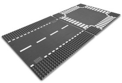 Lego 7280 - straight & intersection base plate