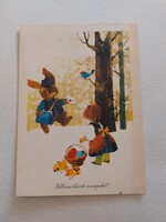 Retro képeslap húsvéti 1971