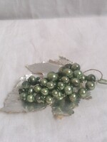 Old tapestry Christmas tree decoration grape