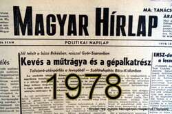 46. Birthday / January 12, 1978 / Hungarian newspaper / newspaper - Hungarian / daily. No.: 26760